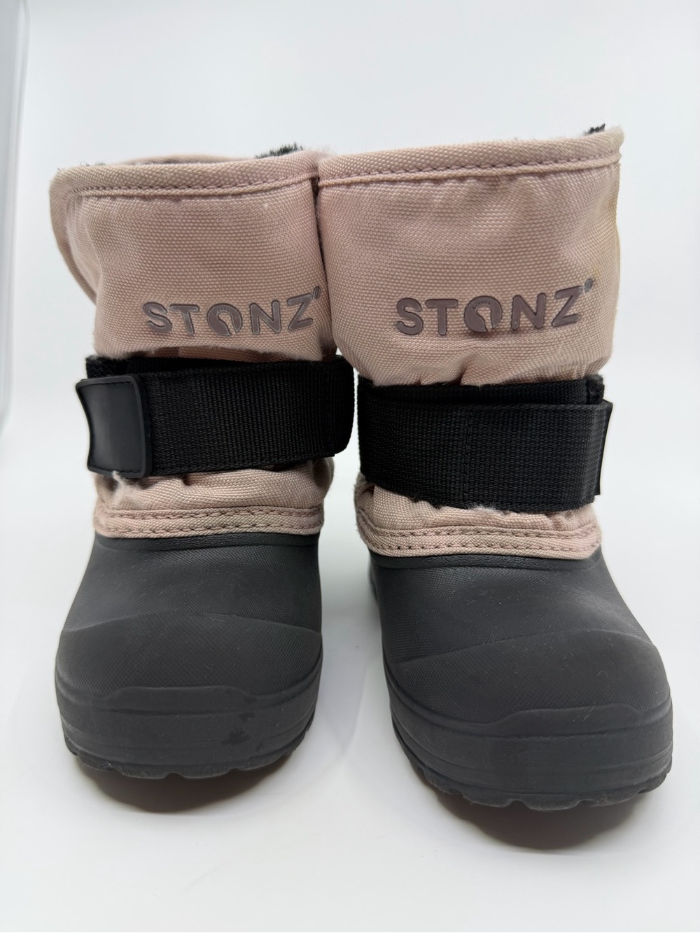 Stonz Kids Winter Snow Boots Size 9 Pink Black Waterproof Insulated Toddler